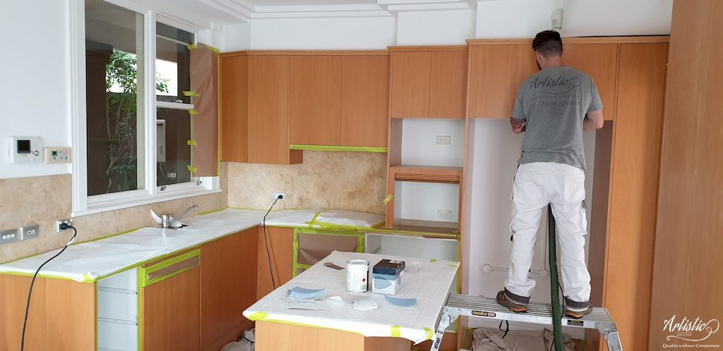 Kitchen cabinets painting Sydney