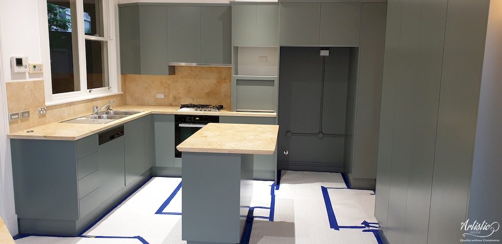 Kitchen cabinets painting sydney